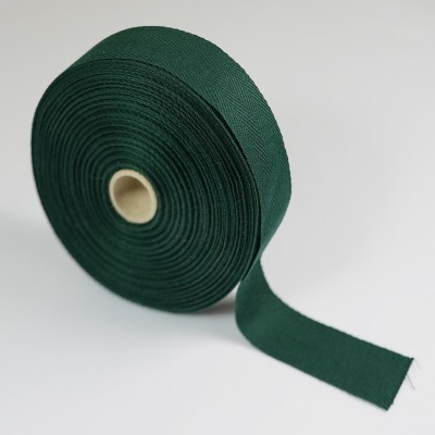 Herringbone Apron Tape - 25mm - 50mtr ROLL - Bottle Green