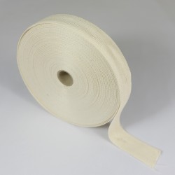 Herringbone Apron Tape - 25mm  -  Natural