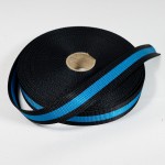 Polypropylene Webbing - 30mm - Black & Turquoi...