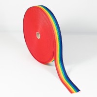 Striped Coloured webbing - 38mm p/mtr