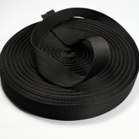 Polypropylene Webbing Twill Weave - 38mm - Black - 50mtr Roll