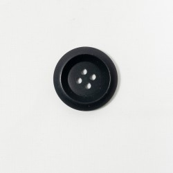 10 x Fashion Button - 25mm- Black