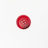 Fashion Button - 25mm - Red - 10 pack