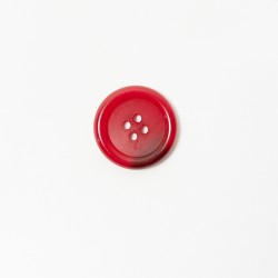 Fashion Button - 25mm - Red - 10 pack