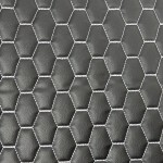 Honeywell Quilted Vinyl Fabric - Grey Stitch