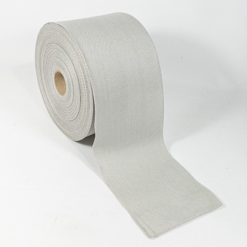 Herringbone Carpet Edge Binding Tape 122mm - Lighter Grey (4104)  (per mtr)