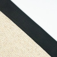 Herringbone Carpet Edge Binding Tape 120mm - Black (per mtr)
