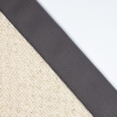 Herringbone Carpet Edge Binding Tape 120mm - Dark Grey