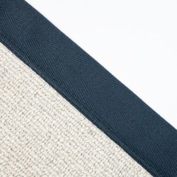 Herringbone Carpet Edge Binding Tape 120mm - Marine