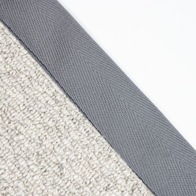 Herringbone Carpet Edge Binding Tape 120mm - Quarry Grey