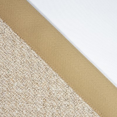 Herringbone Carpet Edge Binding Tape 120mm - Sand