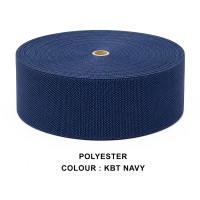 Stair Runner & Carpet Edging Tape 120mm Wide - BASKET WEAVE - Navy - Polyester