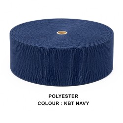 Stair Runner & Carpet Edging Tape 120mm Wide - BASKET WEAVE - Navy - Polyester