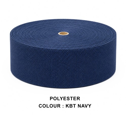 Stair Runner & Carpet Edging Tape 120mm Wide - BASKET WEAVE - Navy - Polyester