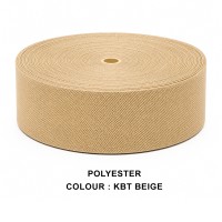Stair Runner & Carpet Edging Tape 120mm Wide - BASKET WEAVE - Beige - Polyester