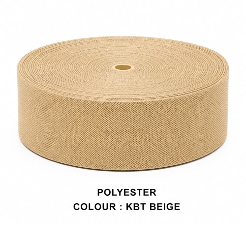 Stair Runner & Carpet Edging Tape 120mm Wide - BASKET WEAVE - Beige - Polyester