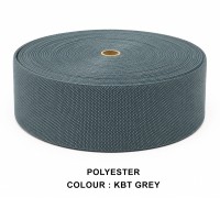 Stair Runner & Carpet Edging Tape 120mm Wide - BASKET WEAVE - Grey - Polyester