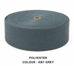 Stair Runner & Carpet Edging Tape 120mm Wide - BASKET WEAVE - Grey - Polyester