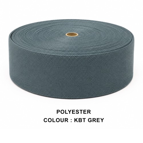Stair Runner & Carpet Edging Tape 120mm Wide - BASKET WEAVE - Grey - Polyester