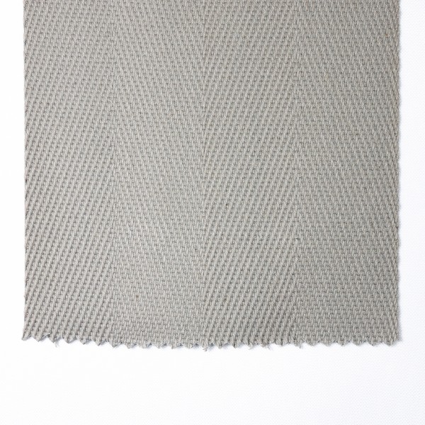 Herringbone Carpet Edge Binding Tape 120mm - 100% Cotton - Light Grey