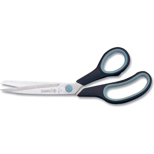 Mundial 9 1/2"  1890 Pro Dressmakers Cushion Soft Scissors - Blue