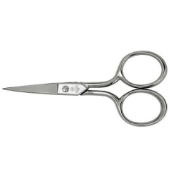 Mundial 426-4 Straight Embroidery Scissors – 4" Nickel Plated