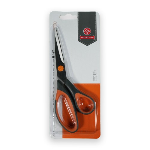 Mundial 8 1/2" All Purpose Scissors Orange