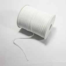 White Face Mask Elastic - 5mm wide -150mtr Full Roll