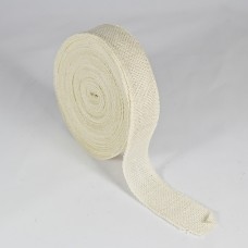 Hessian Ribbon 40mm - Cream