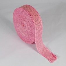 Hessian Ribbon 40mm - Pink