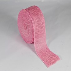 Hessian Ribbon 65mm - Pink