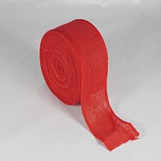 Hessian Ribbon 65mm - Red