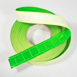 35mm Green Fluorescent PVC Tape For Garments