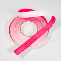 25mm Pink Fluorescent PVC Tape For Garments