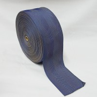 Stair Runner & Carpet Edging Tape 120mm Wide - Herringbone - Blue (50mtr Roll) - Polyester