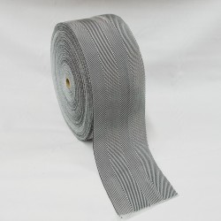 Stair Runner & Carpet Edging Tape 120mm Wide - Herringbone - Natural (50mtr Roll) - Polyester